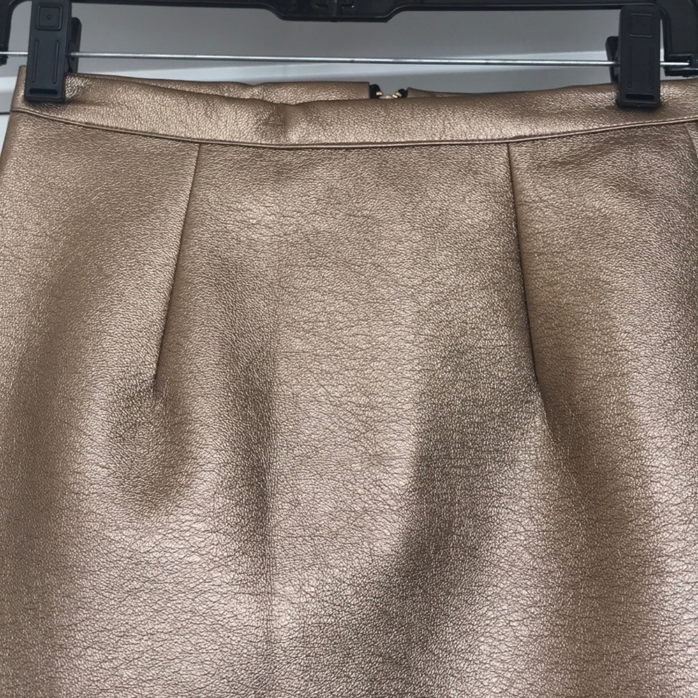 Choice of NWOT Gold Pleather Pencil Skirt - Picture 4 of 9
